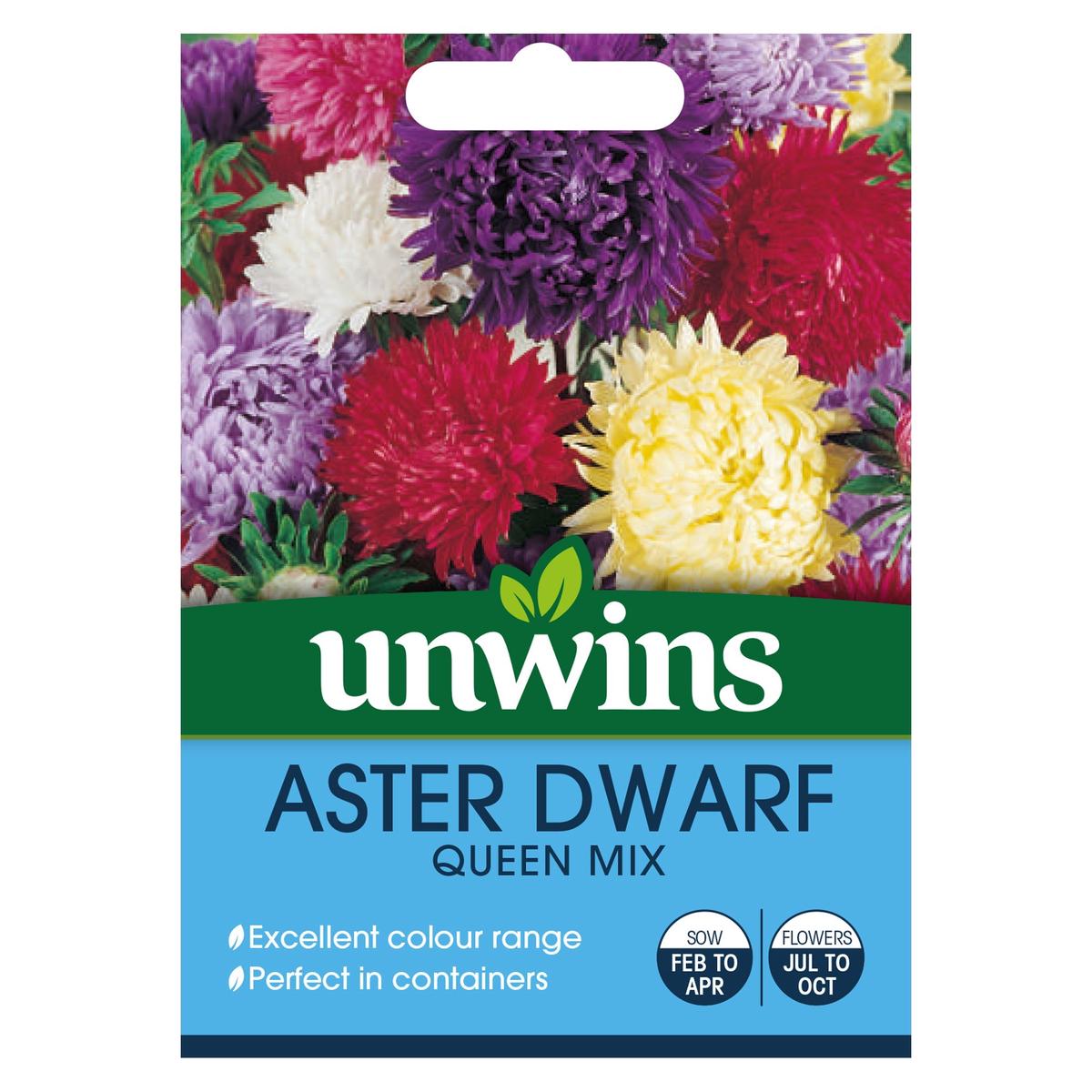 Aster Dwarf Queen Mix Seeds