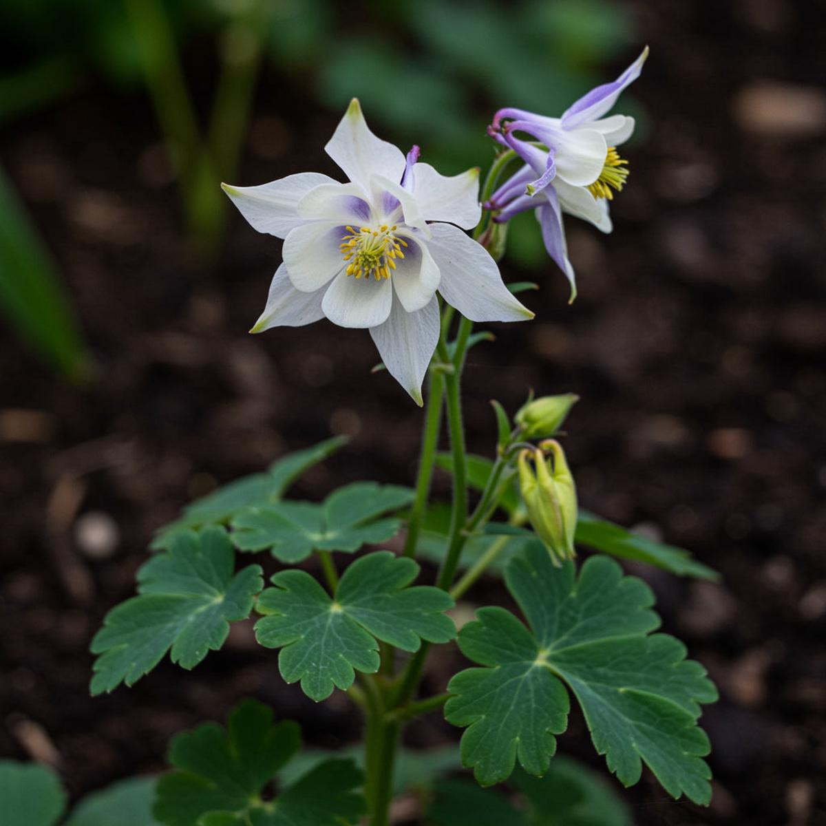 Planting White Violet Aquilegia Flower Seeds for Gorgeous Garden Blooms