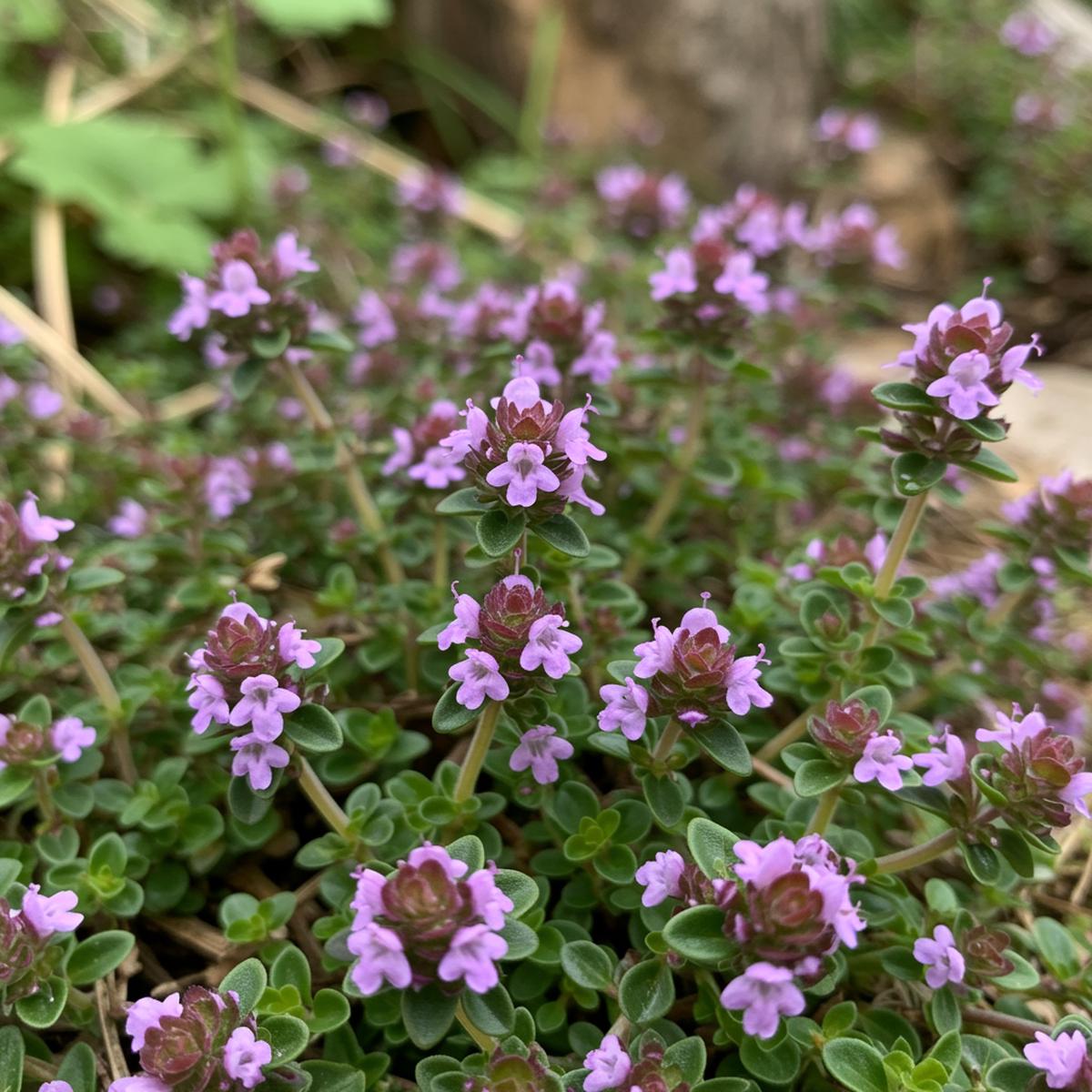 Heirloom Purple Creeping Thyme Flower Seeds  Non-GMO Garden Ground Cover