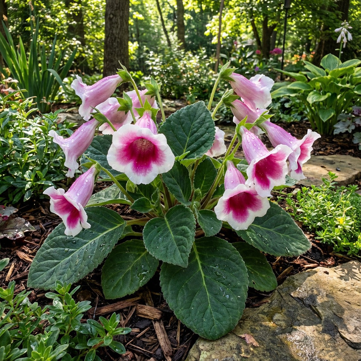 Vibrant Gloxinia Flower Seeds - Pink & White for Colorful Garden Displays | Ideal for Planting