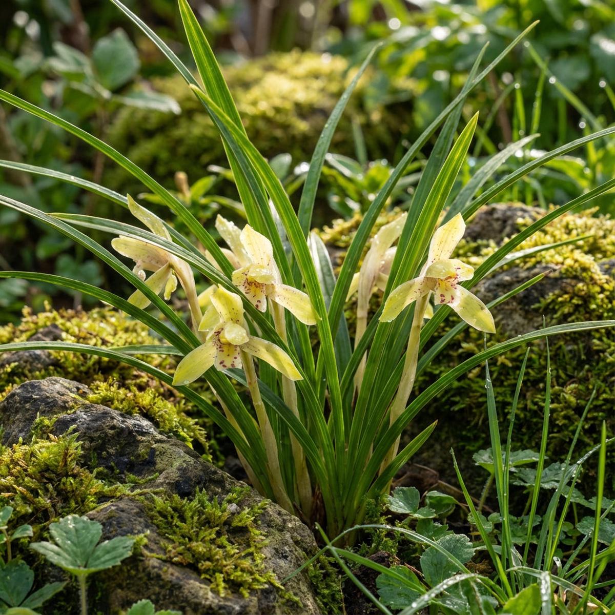 Cymbidium Maxillaria Goeringii Plant Seeds for Yellow Planting - Seed for Vibrant White Blooms in Your Garden