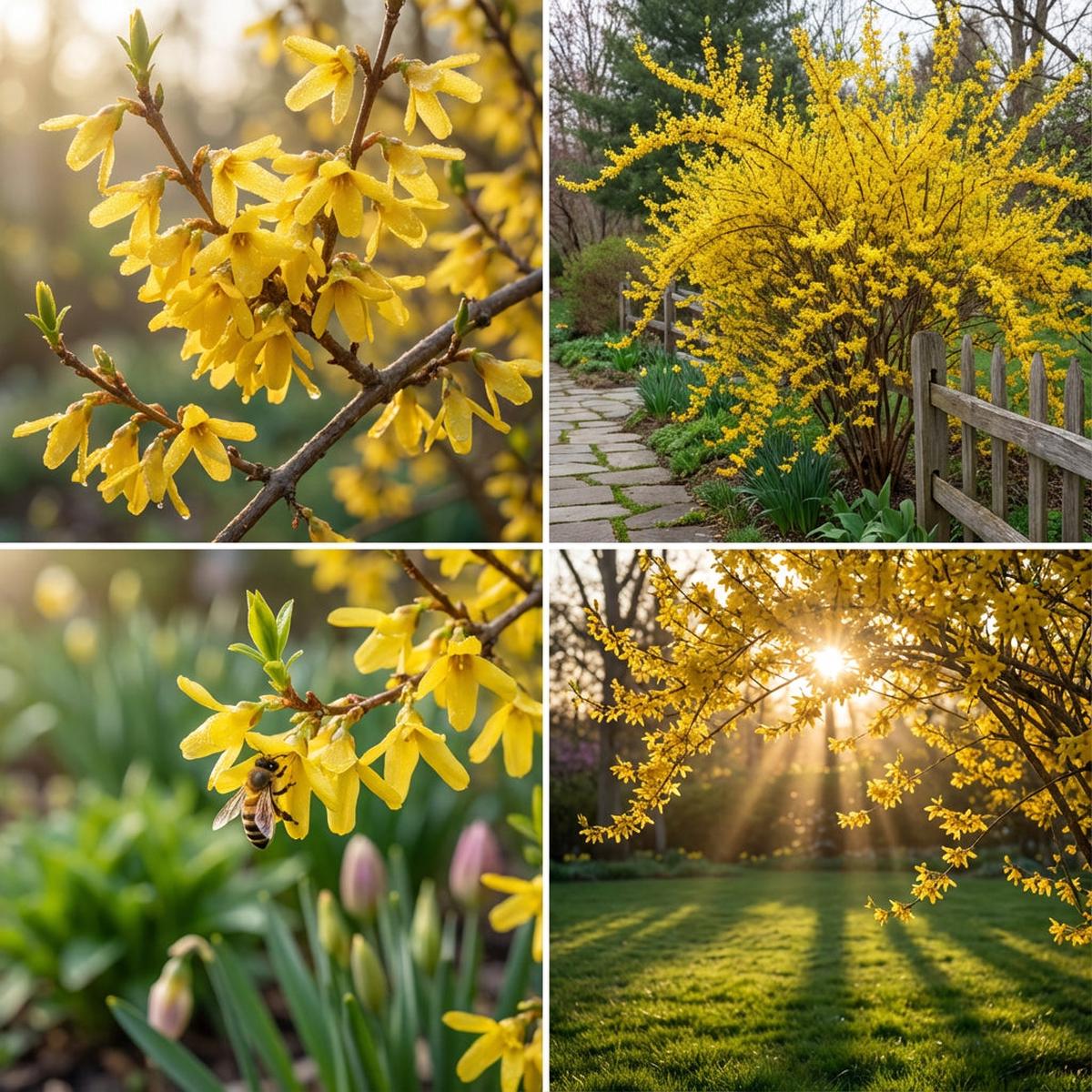 Forsythia Yellow Flower Seeds for Planting - Vibrant Spring Blooms