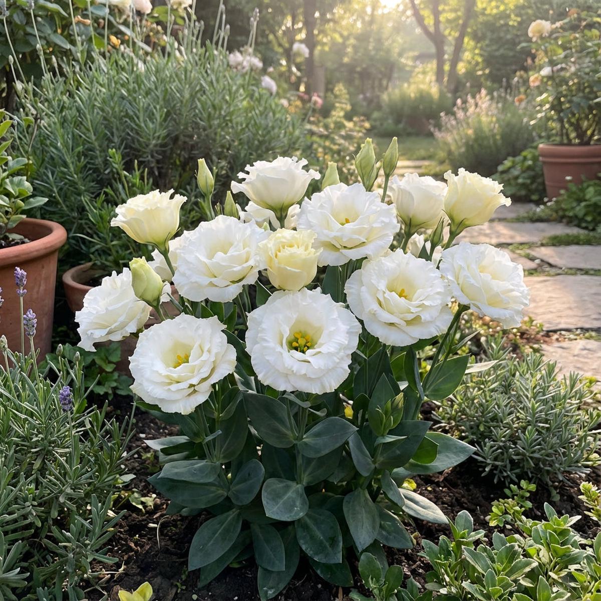 White Eustoma Flower Planting Guide for Thriving Blooms Seeds for Your Dream Garden