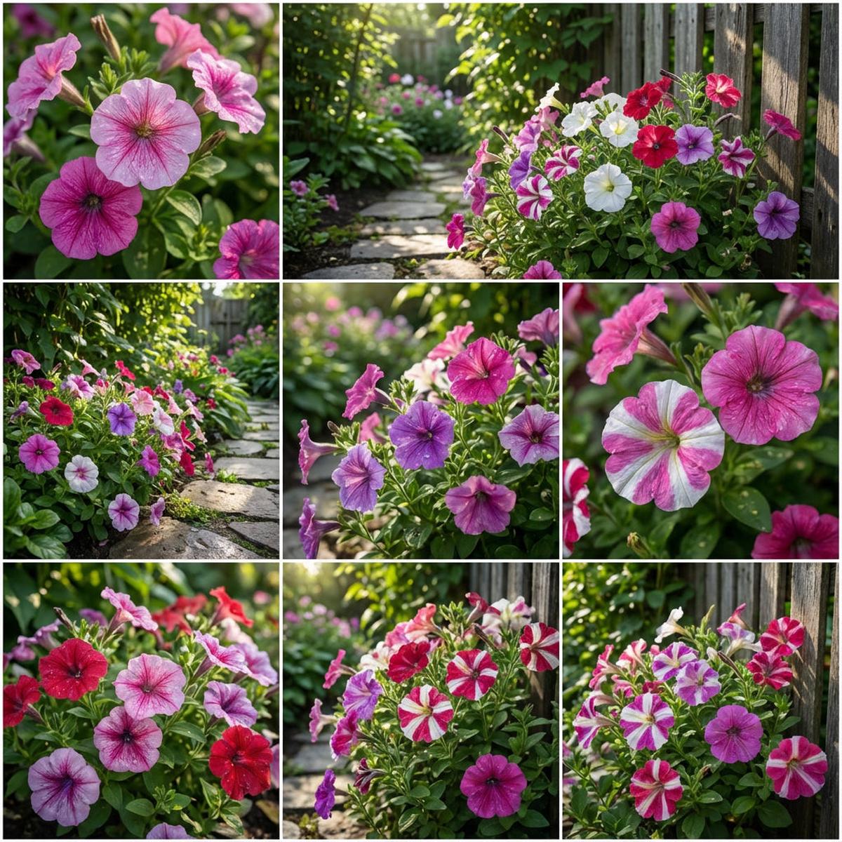 Oblique Petunia Flower Seeds for Planting - Create a Vibrant Mixed Display in Your Garden