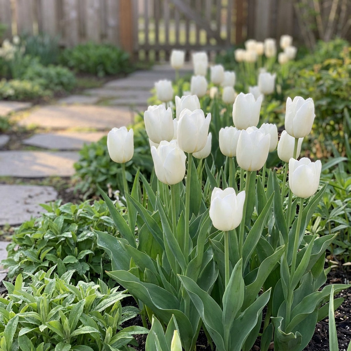 Tulip Flower White Collection Planting Seeds Perfect for Elegant and Serene Garden Blooms