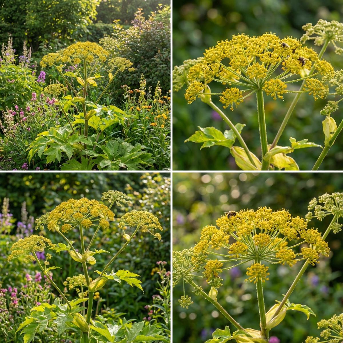 Yellow Heracleum Plant Seeds Planting