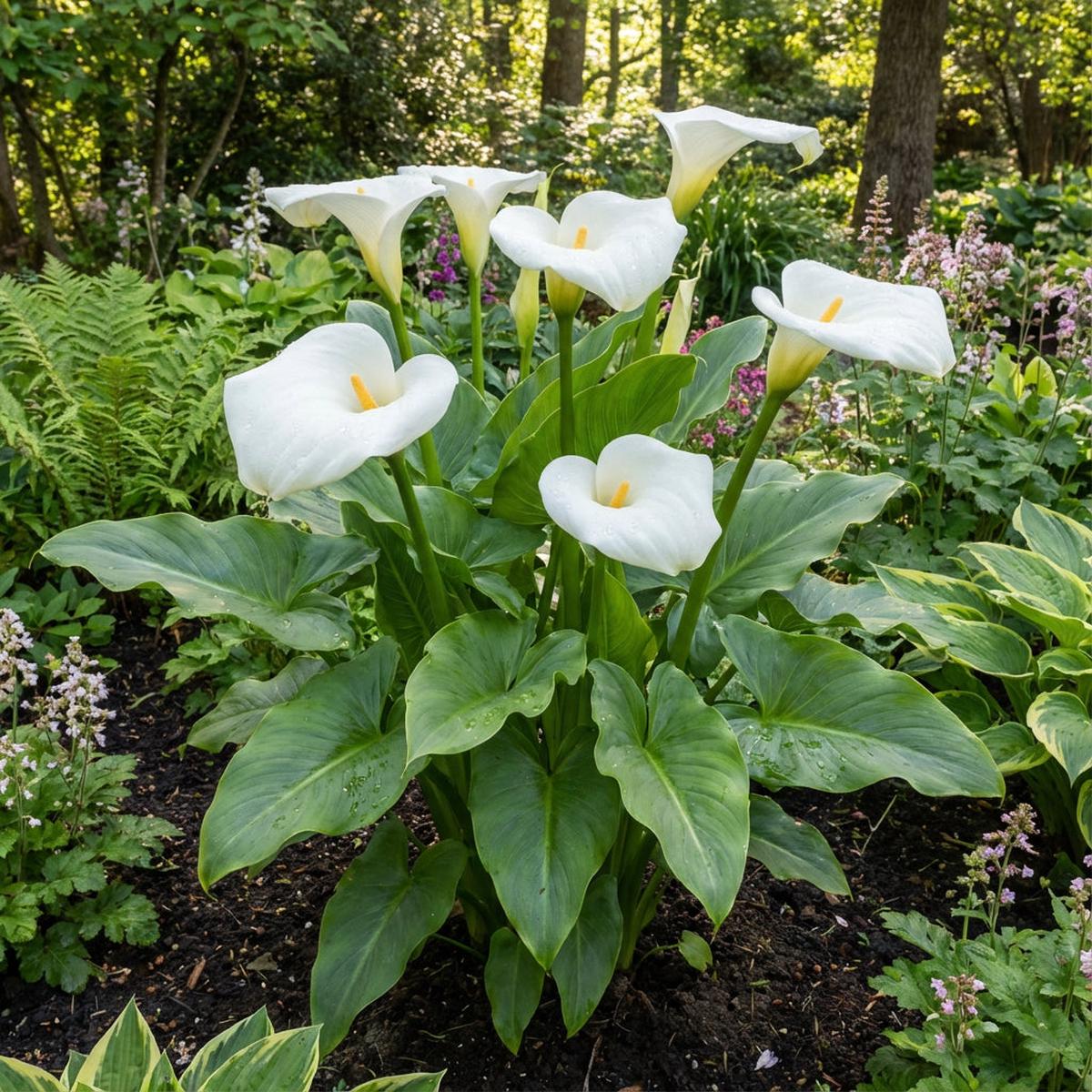 White Zantedeschia Aethiopica Flower Seeds for Planting Seed for Elegant Blooms in Your Garden