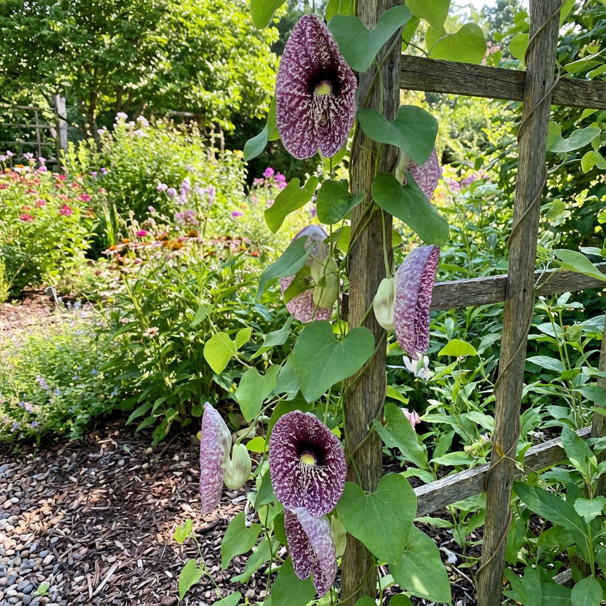 Aristolochia Elegans Flower Seeds for Planting Exotic Vines