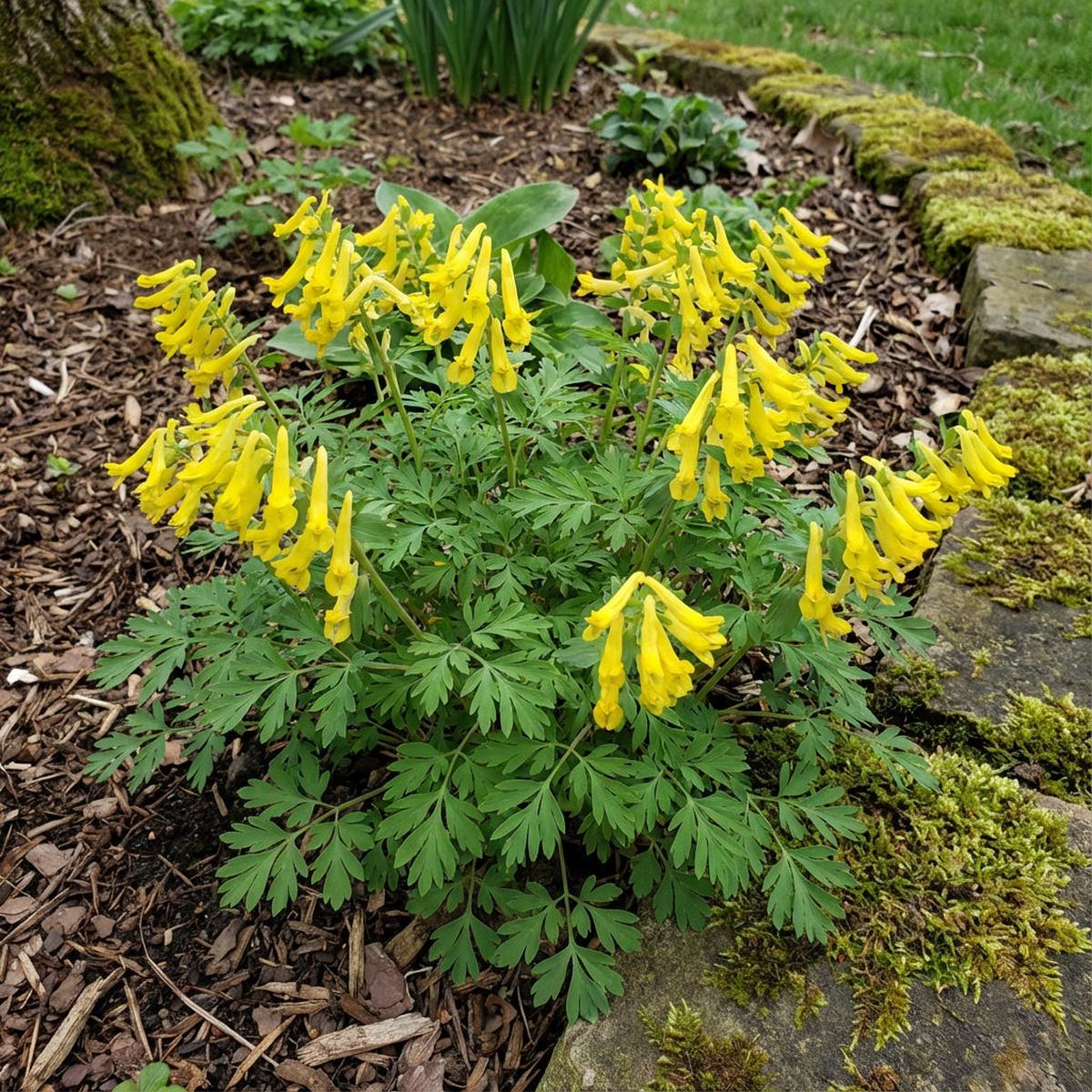 Yellow Corydalis Manchu Flower Planting Seeds for Bright and Elegant Blooms in Your Garden