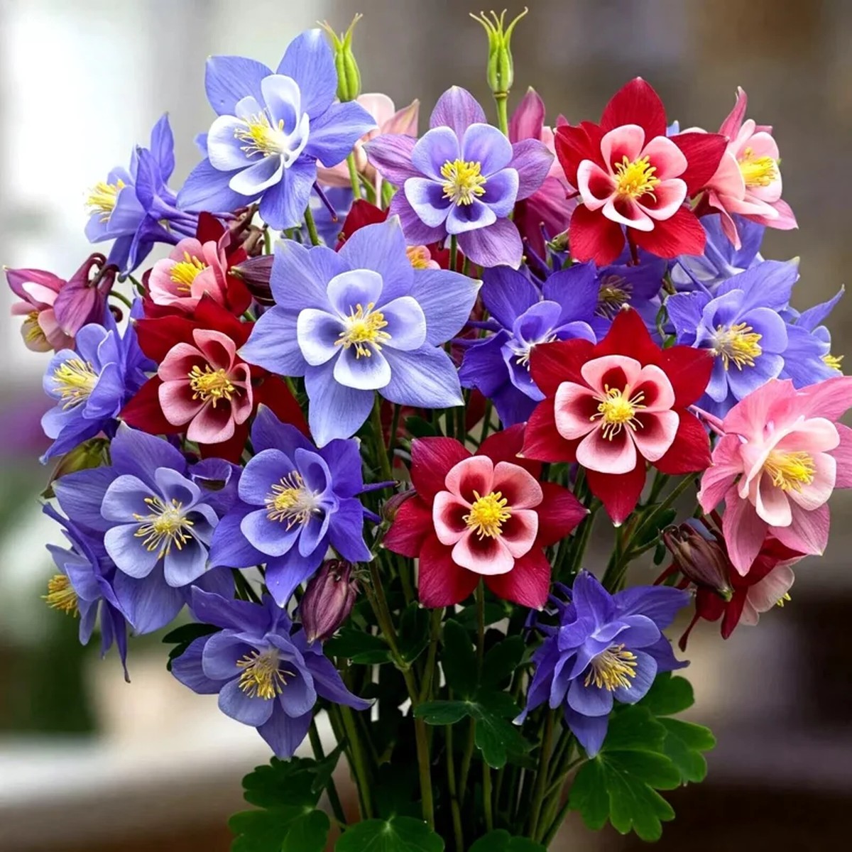 400 Columbine McKana Giants Flower Seeds - Perennial Spring Mix for Bees