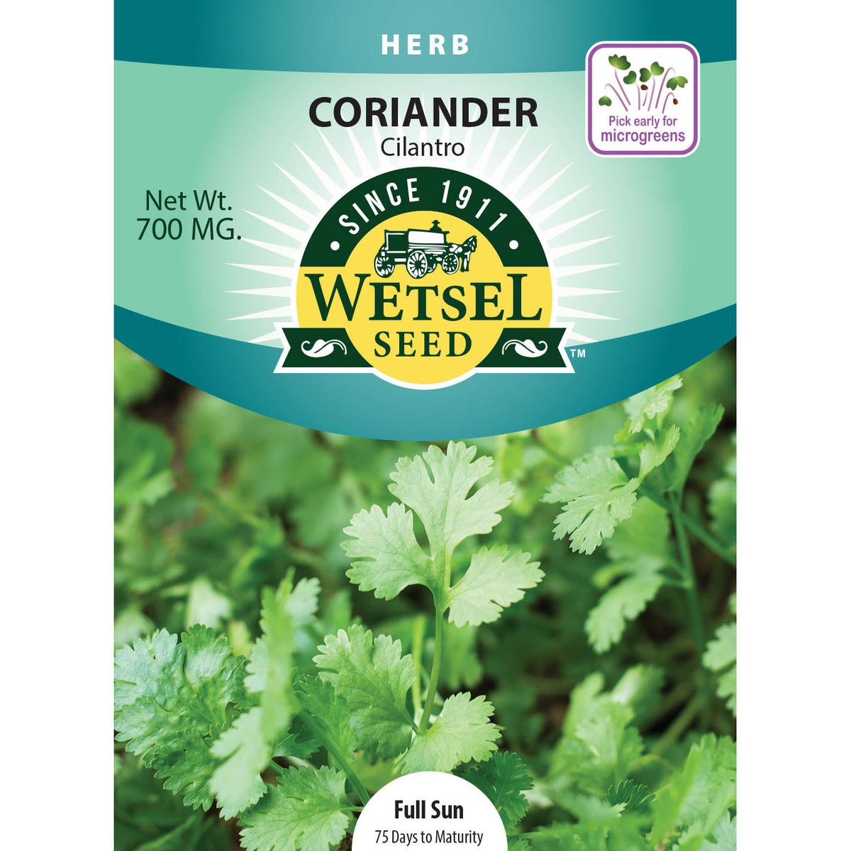 Wetsel Seed CilantroCoriander Seed