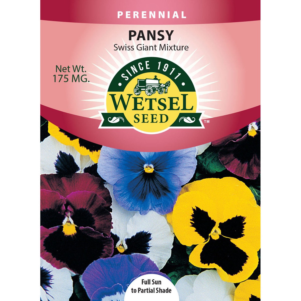 Wetsel Seed Swiss Giant Mix Pansy Seed