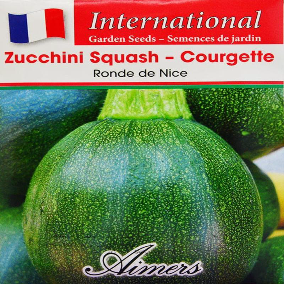 Zucchini Ronde de Nice International 8211 Aimers Seeds