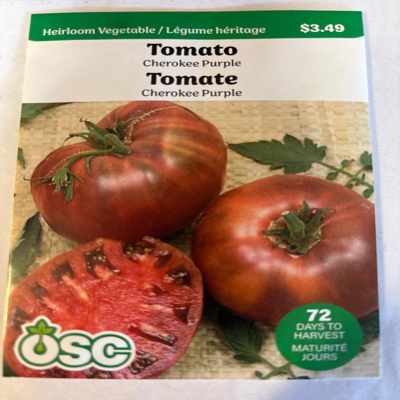 Tomato Seed Packets - Cherokee Purple