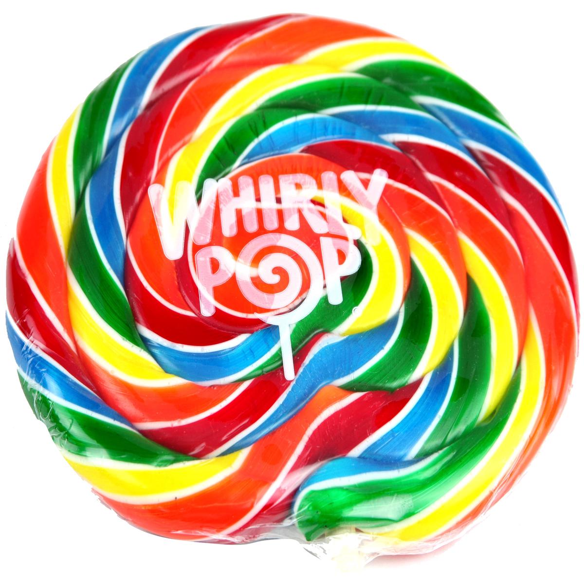 10 oz Rainbow Swirl Whirly Pops - 17 Inches