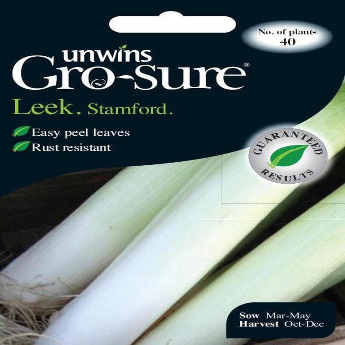 Unwins Leek Stamford 40 Seeds