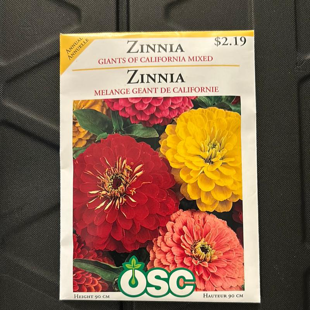Zinnia Seed Packets 8211 Giants of California Mixed