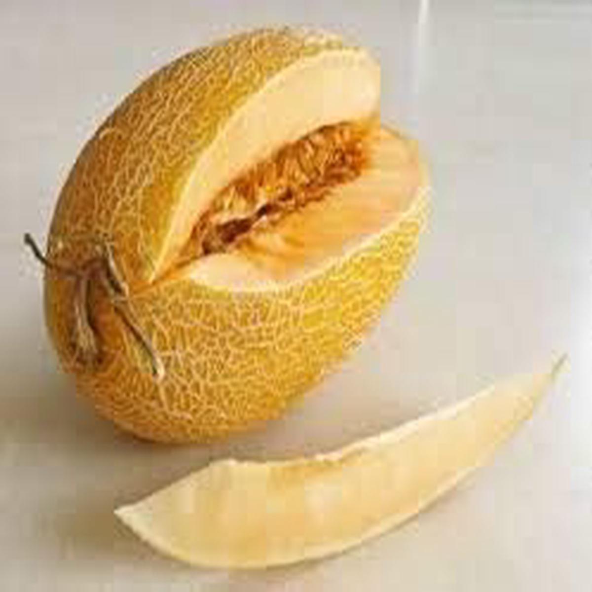 White Yellow Melon Cantaloupe Seeds for Planting Heirloom Non-GMO Organic Garden Seeds, High Germination, Sweet Fruit