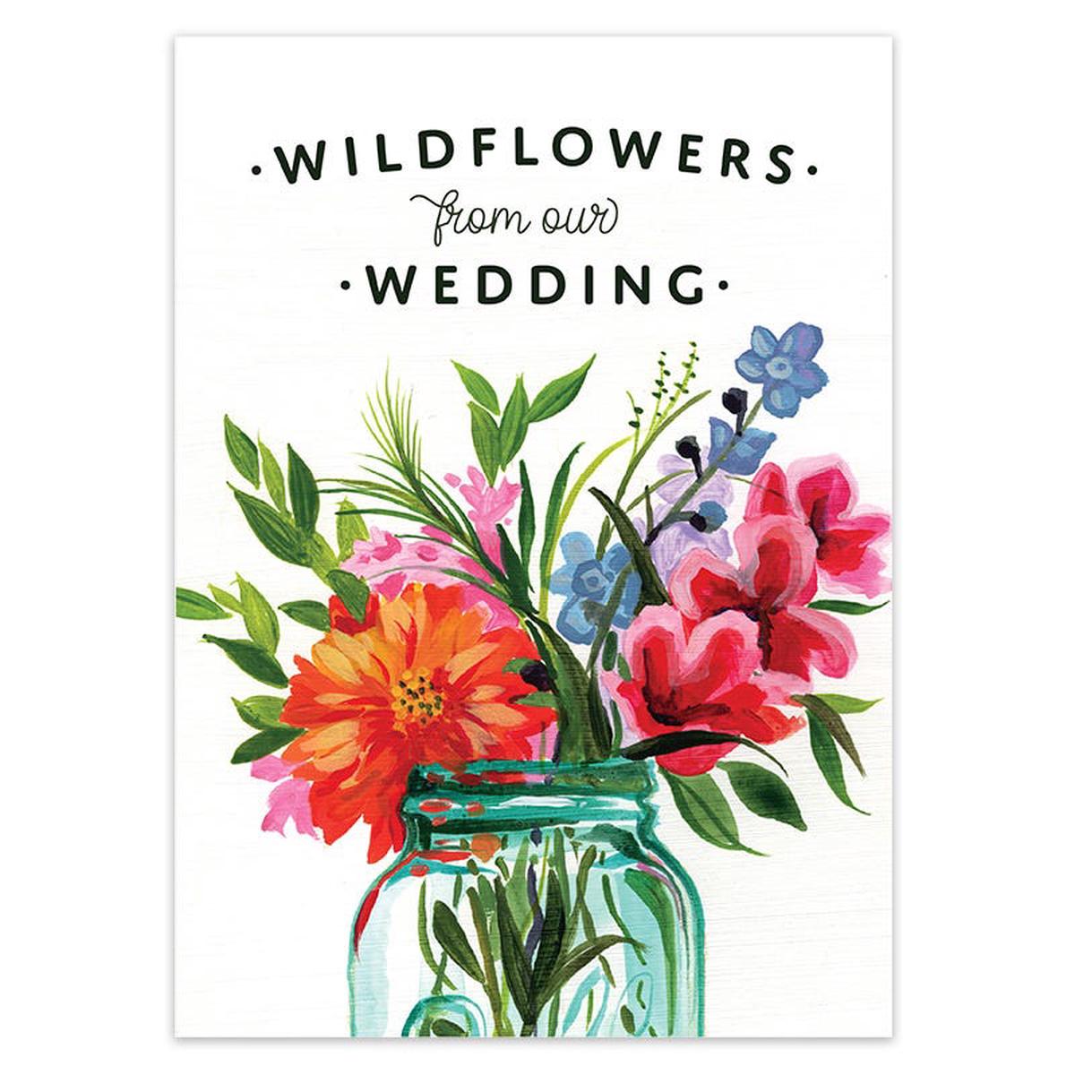 Wildflowers from Our Wedding Seed Packet