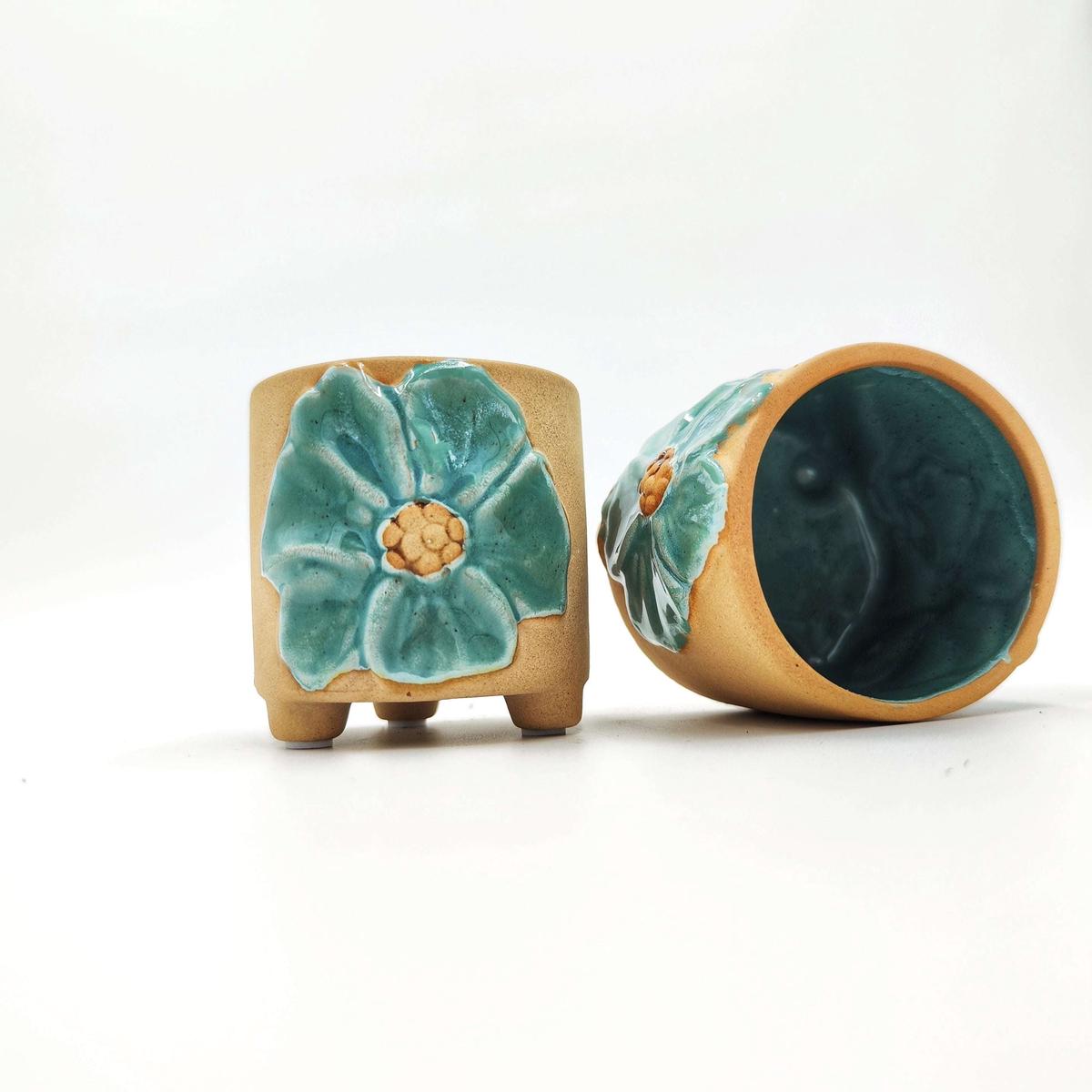 Cache-pot  fleurs Vert  Fracheur vgtale