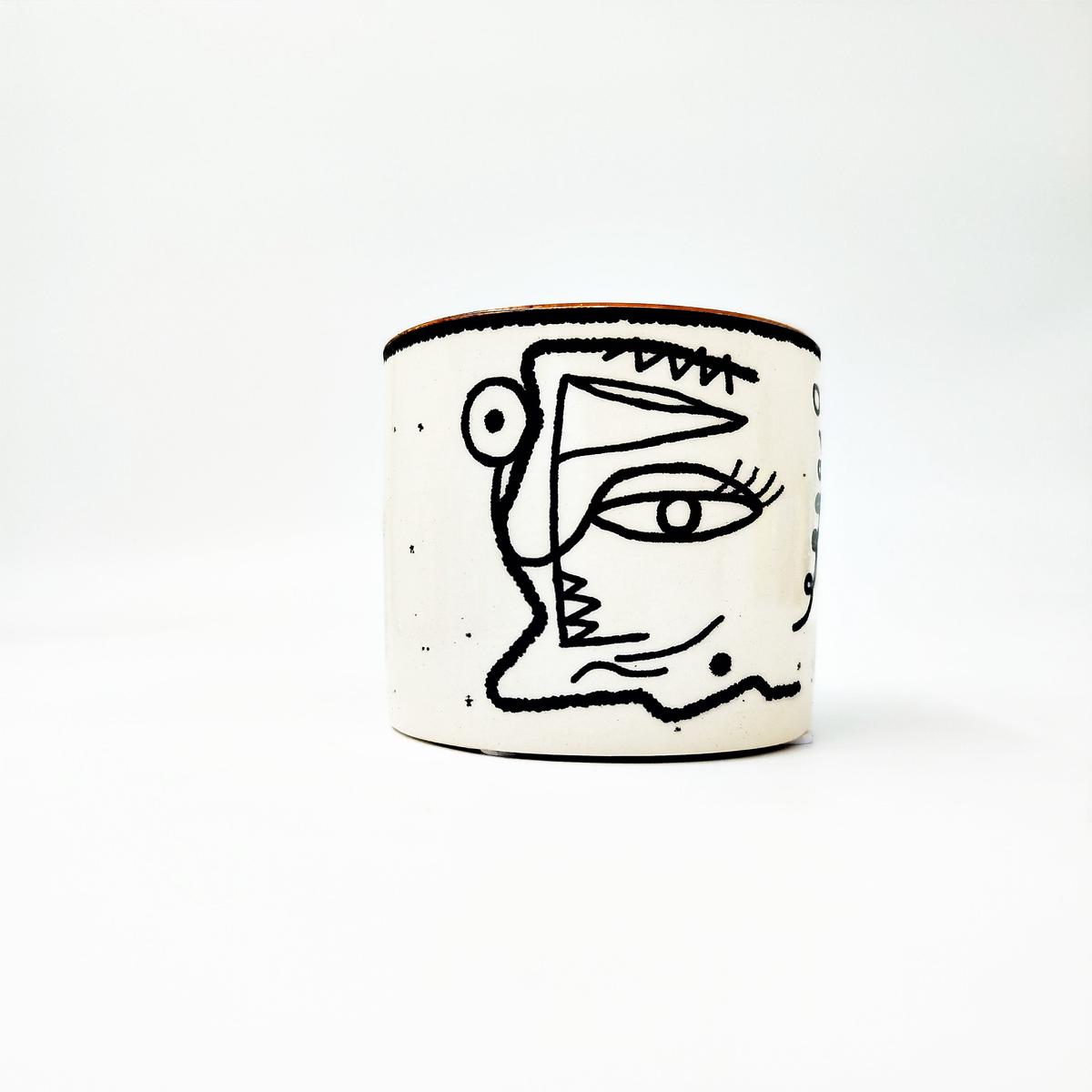 Cache Pot Visage
