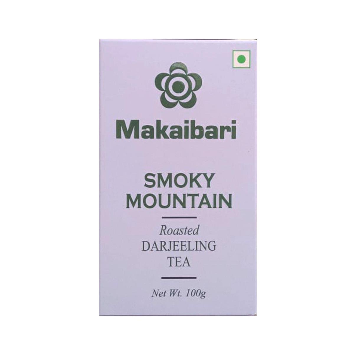 Makaibari Smoky Mountain, Roasted Darjeeling Loose-Leaf Black Tea, 100 Grams Whole Leaf Tea | 100% Darjeeling Long Leaf Tea | Da