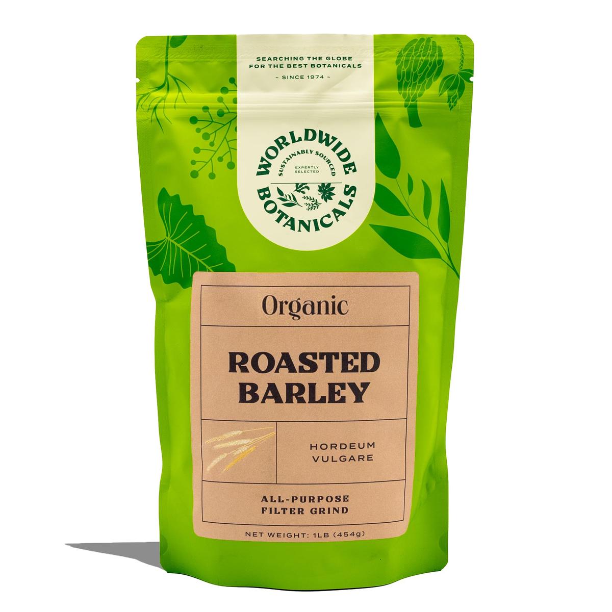 Worldwide Botanicals Organic Barley Dark Roast Coffee Alternative, 1 lb, Gluten Free, Acid Free, Ground
