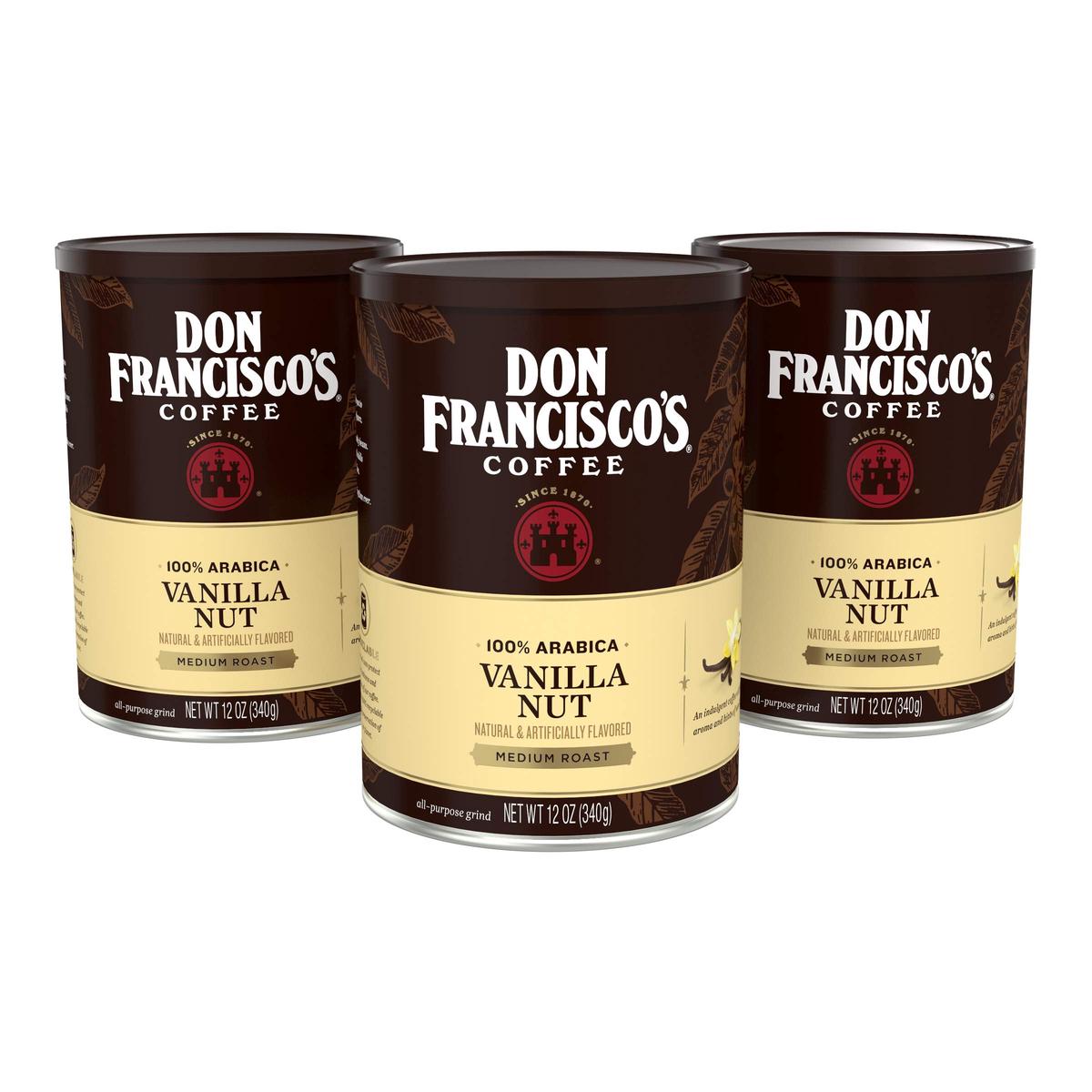 Don Francisco'S Premium Vanilla Nut Ground Flavored Coffee: Rich, Aromatic 100% Arabica Beans - Family Crafted For A Delightful