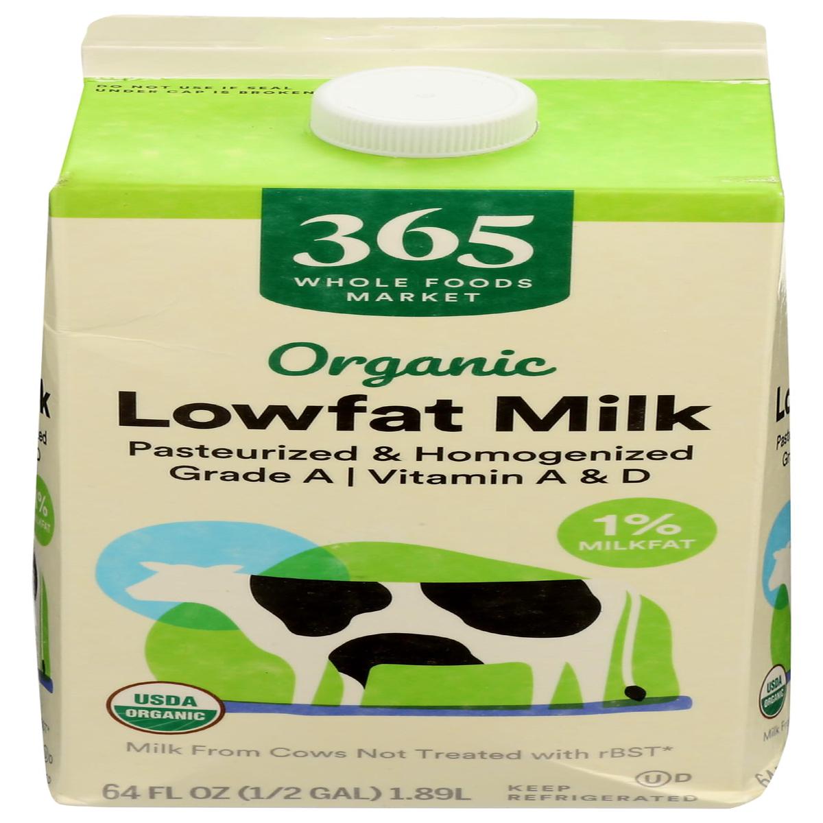 365 Everyday Value, Organic 1% Milk, 64 oz