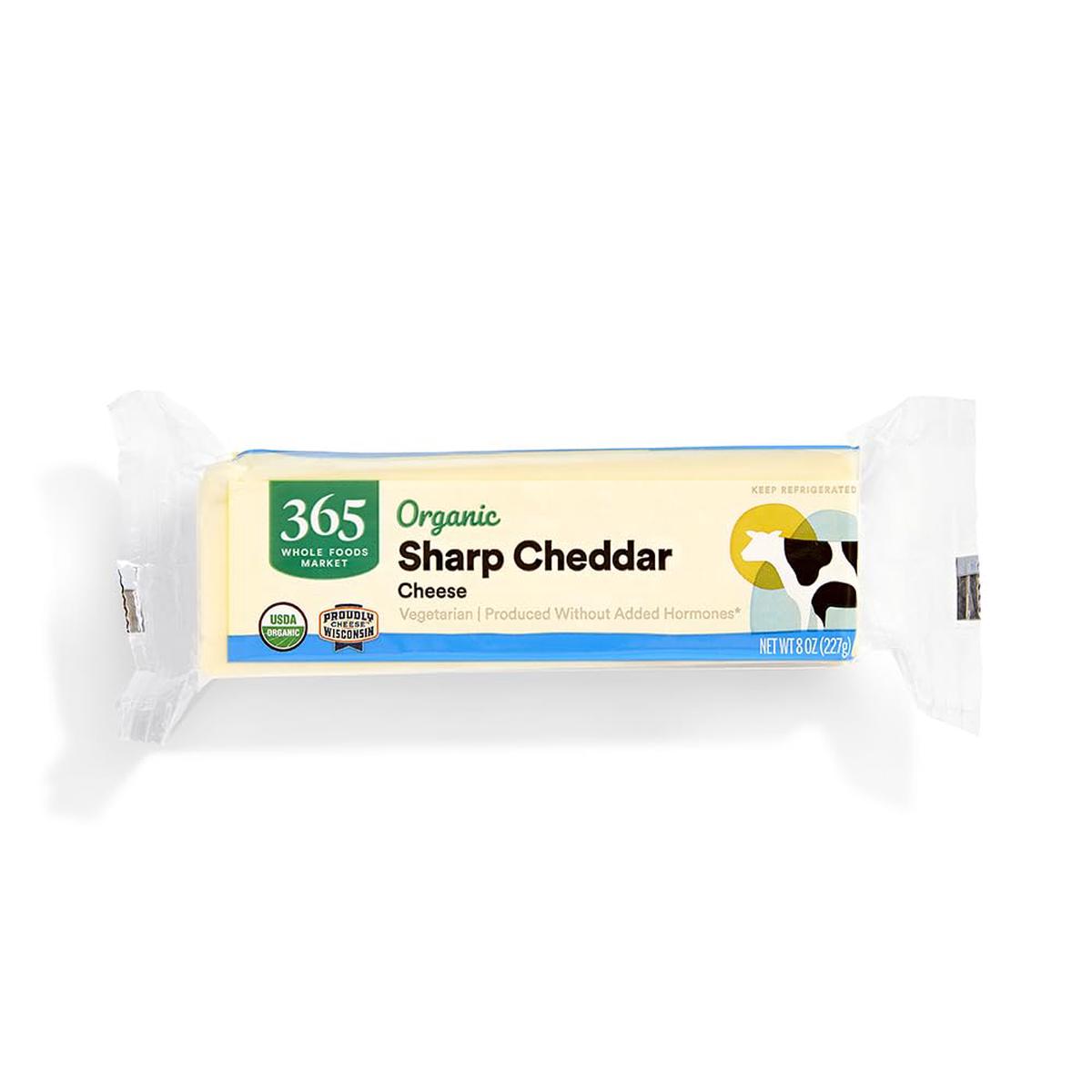 365 by Whole Foods Market, Organic Sharp Cheddar Bars, 8 oz