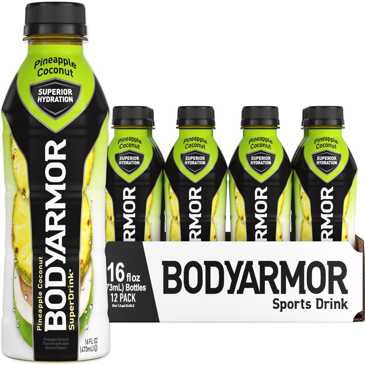 BODYARMOR Sports Drink Sports Beverage, Pineapple Coconut, Coconut Water Hydration, Natural Flavors With Vitamins, Potassium-Pac