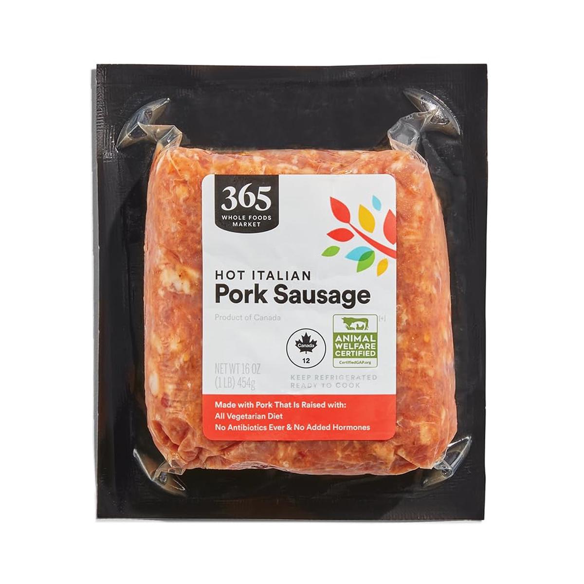 365 By Whole Foods Market, Hot Italian Pork Sausage, 16 Ounce