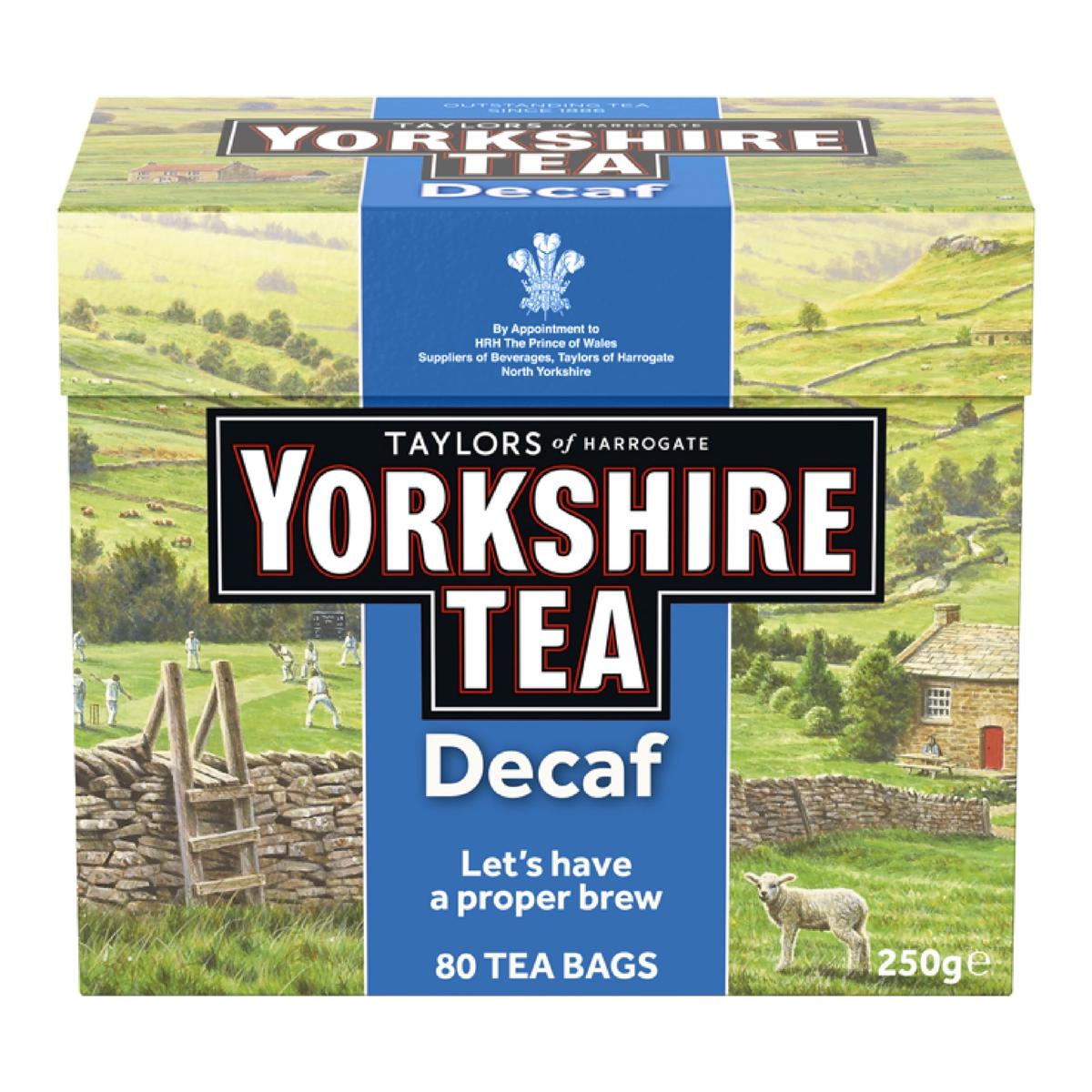 Yorkshire Tea Decaffeinated Tea Bags - 80 Count, Taylors of Harrogate