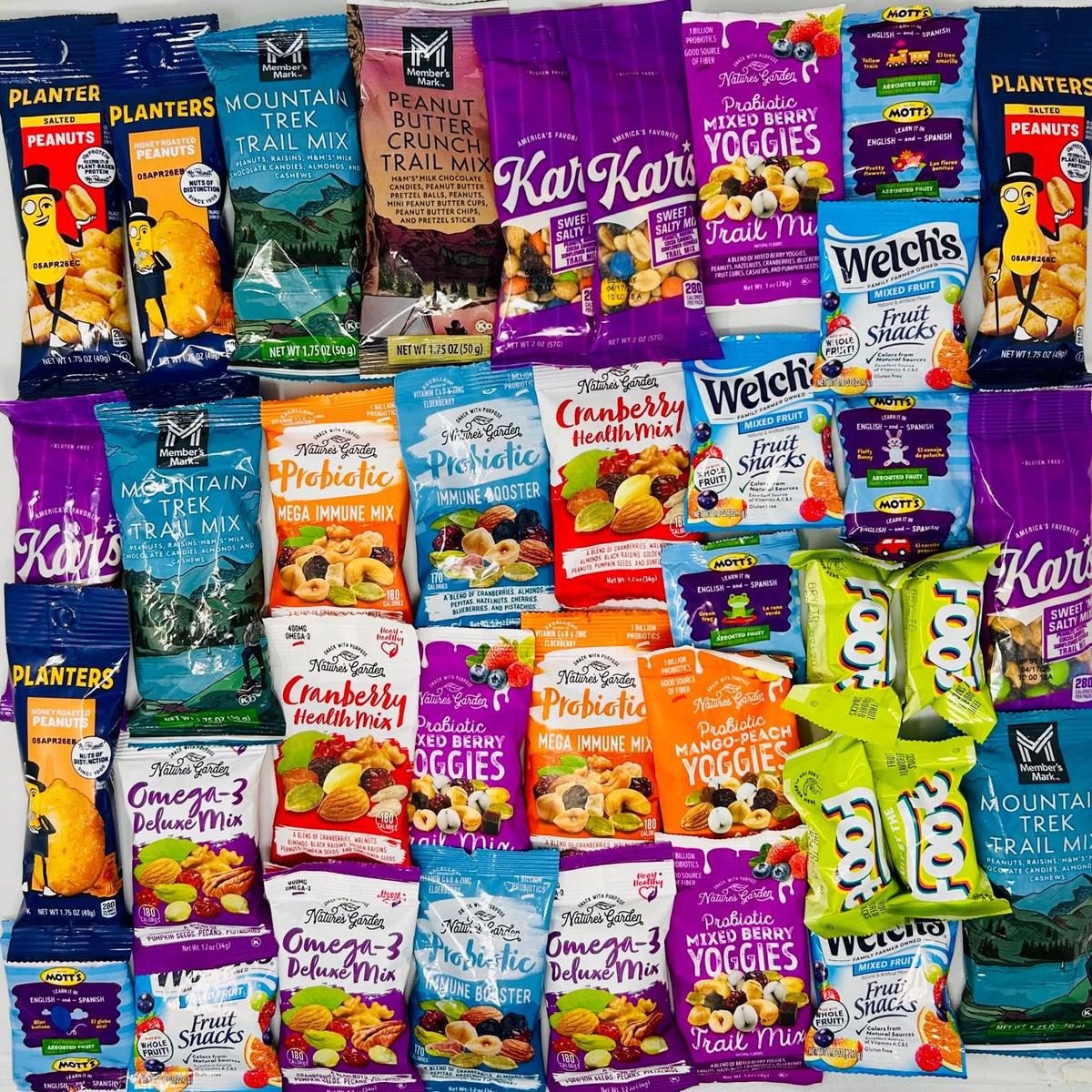36 Count | Trail Mix Variety Pack | Individually Wrapped Snacks Variety Pack For Mature-Themeds | Office, Breakroom, Classroom, Gift Basket Assortment, Healthy, On-The-Go, Dried Fruits - 36 Count Mix 