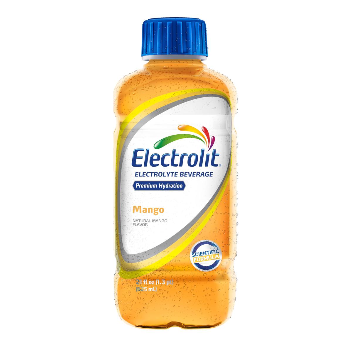 Electrolit  Electrolyte Beverage  Mango  21 Fl Oz bottle (Pack of 12)