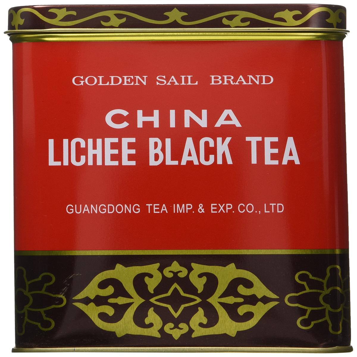 Golden Sail Brand Lichee Black Tea, 1 Lb  Premium Chinese Loose Leaf Tea for a Rich Flavor Experience