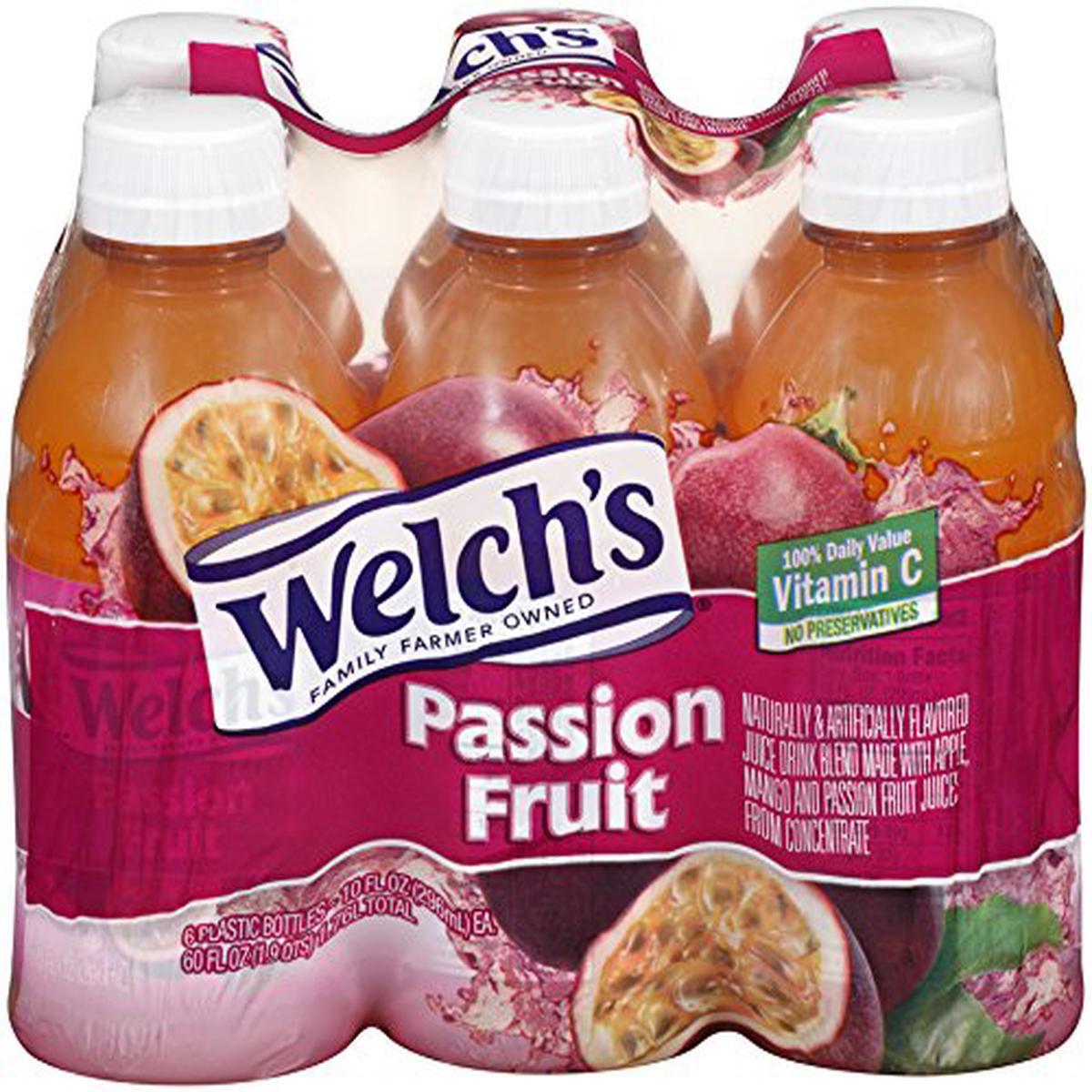 Welch s Passion Fruit Juice, 10 oz - Pk of 24