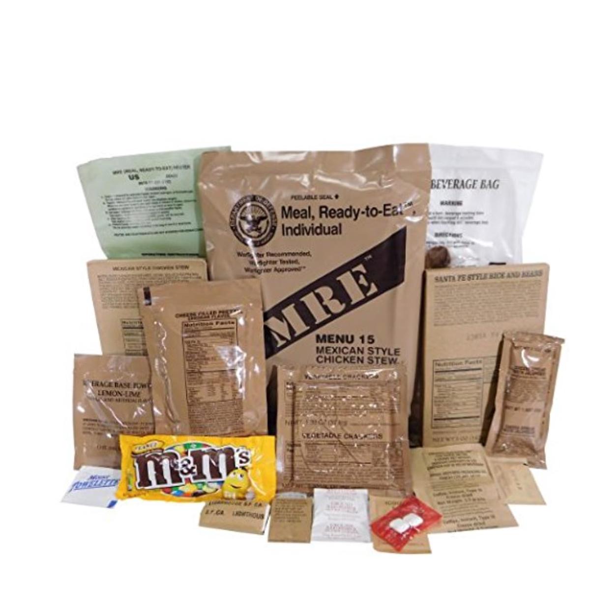 Wornick Mre Meals Ready To Eat, Emergency Food Supply, Survival Camping Outdoor 12 Pack Inspection 2025, 2026 Or Better (1 Meal (Random), 1, Count)