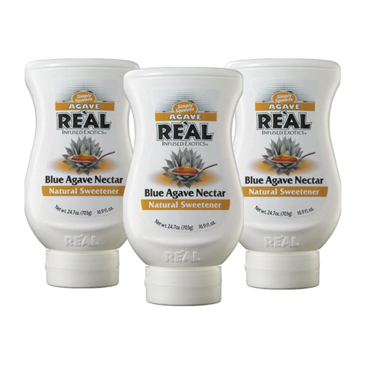 Agave Rel Infused Exotics  Blue Agave Nectar  16.9 FL OZ Squeezable Bottle (Pack of 3)