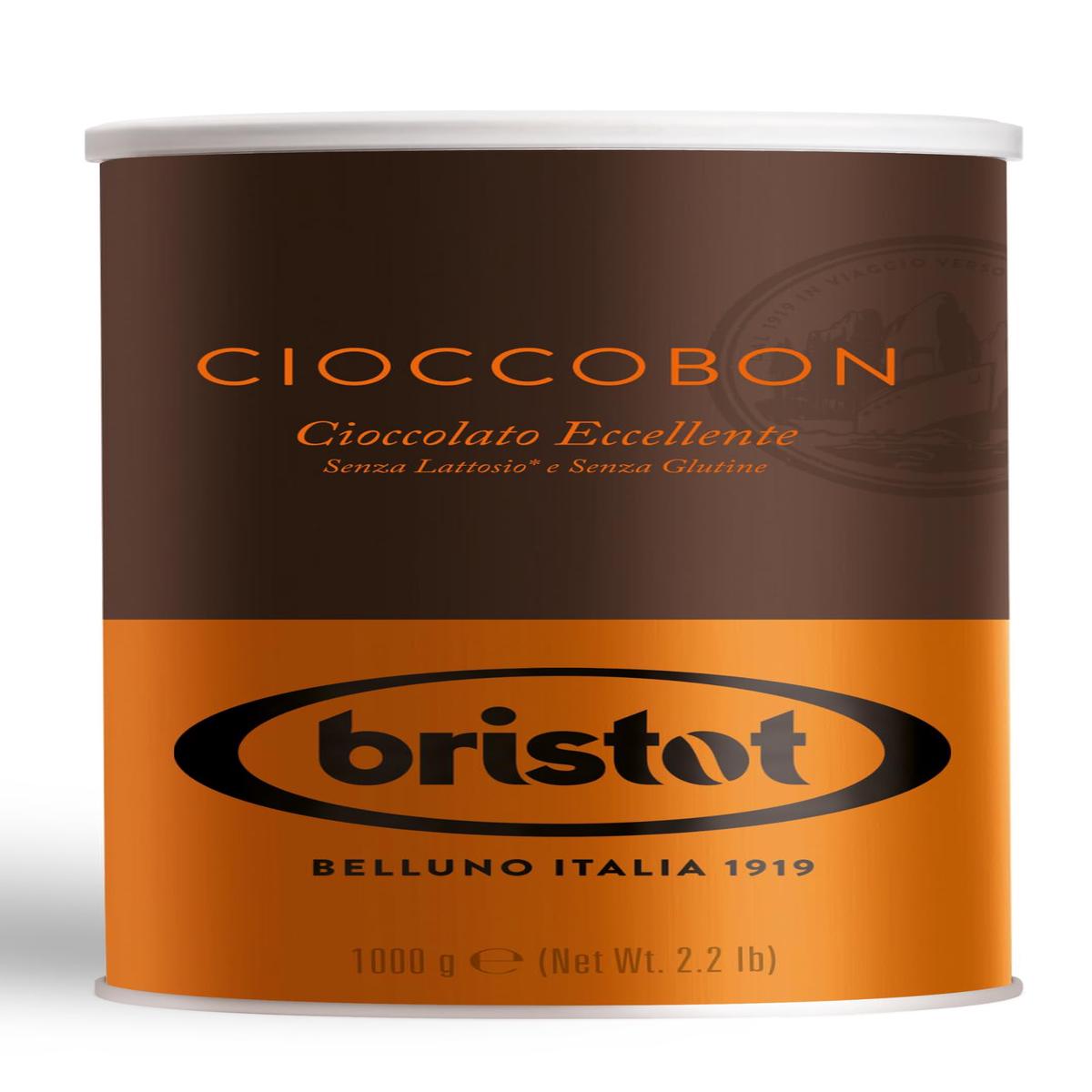 Bristot Cioccobon Cioccolato Eccellente | Premium Italian Hot Chocolate Mix | 2.2Lbs/1Kg
