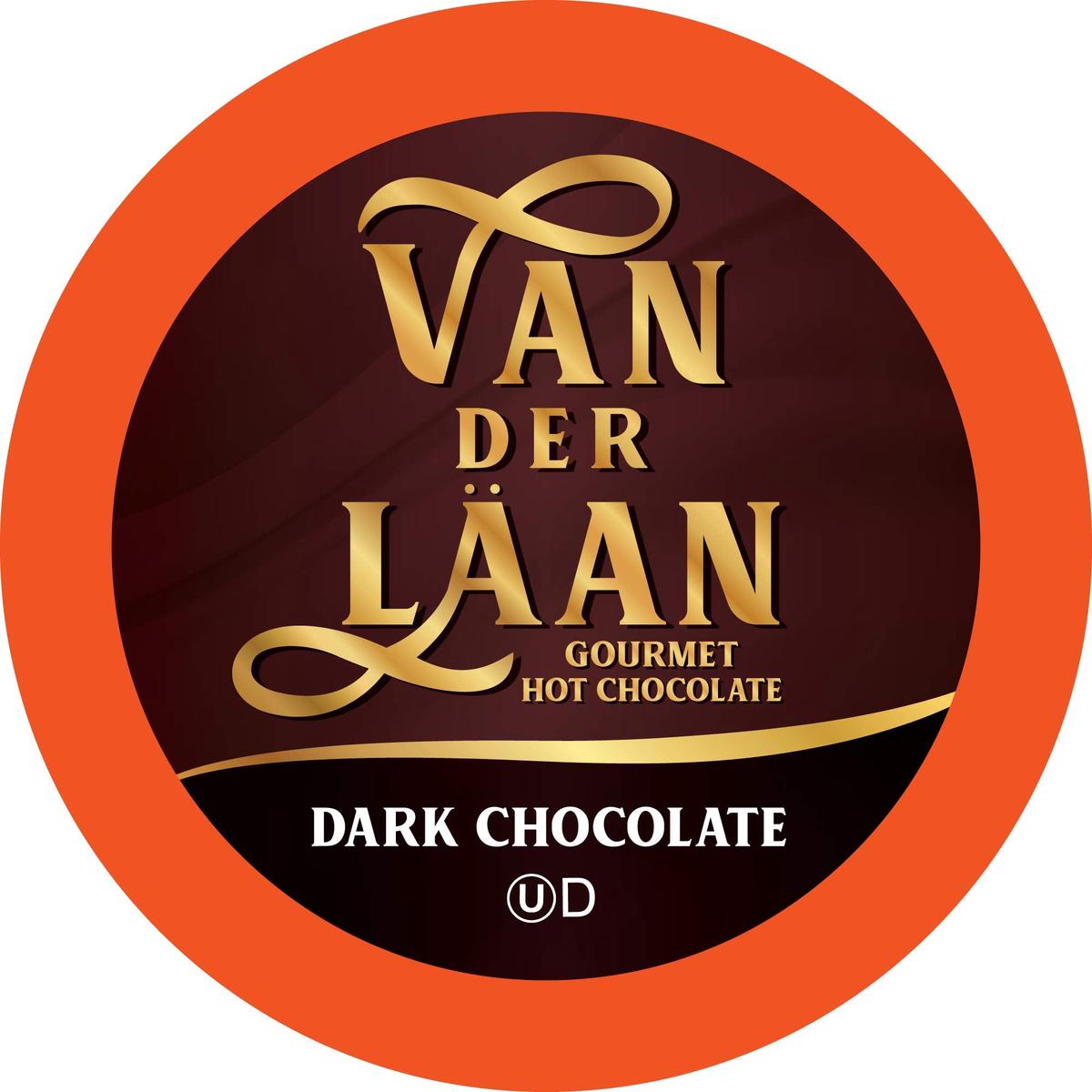 Van Der Laan Chocolate Hot Cocoa Pods  Dark Chocolate Gourmet Dutch Chocolate Compatible with K Cup malt-inspired Including 2.0  40 Count
