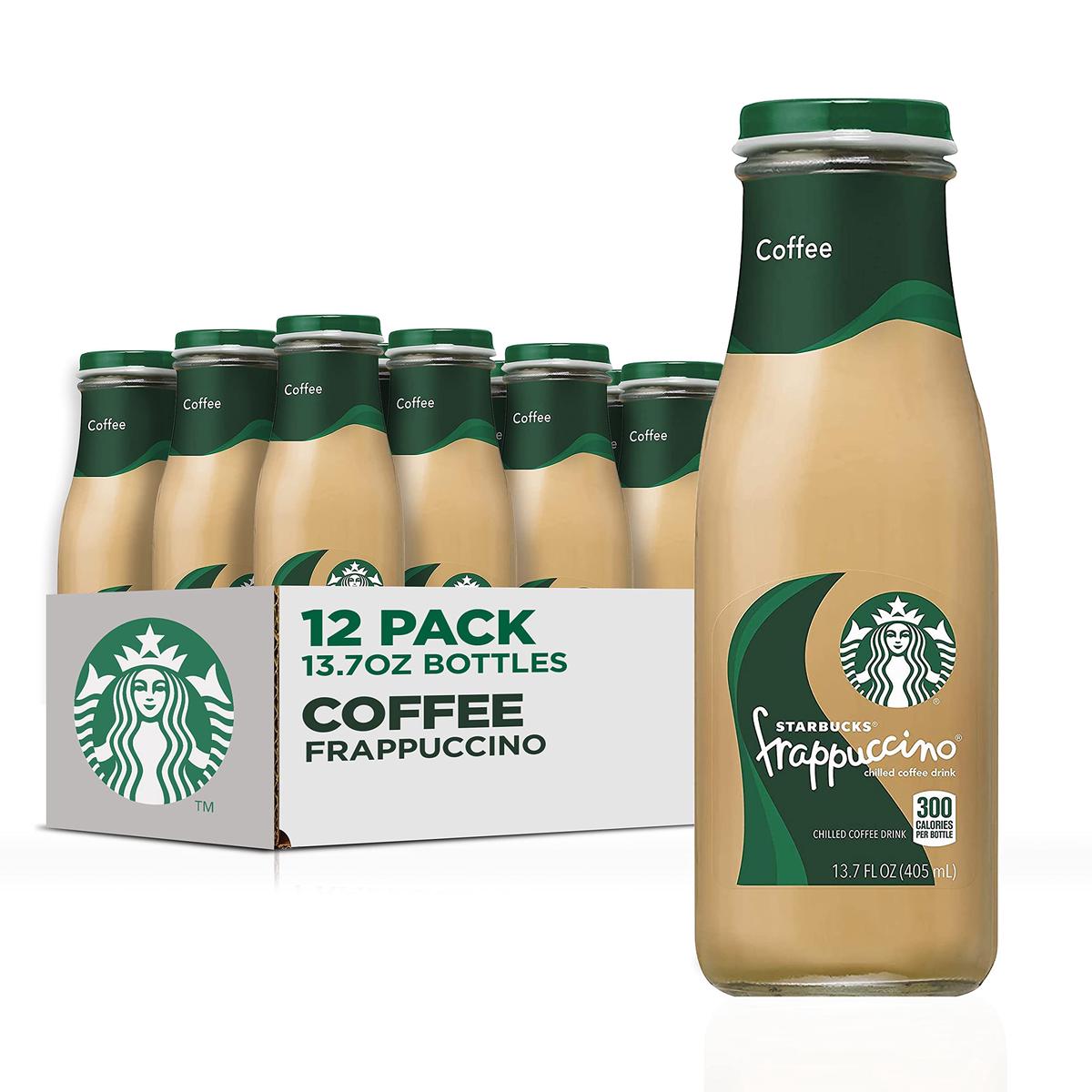 Starbucks Frappuccino Coffee Drink, 13.7 fl oz Bottles, Pack of 12 - Chilled Coffee Beverage, Perfect for On-the-Go Refreshment