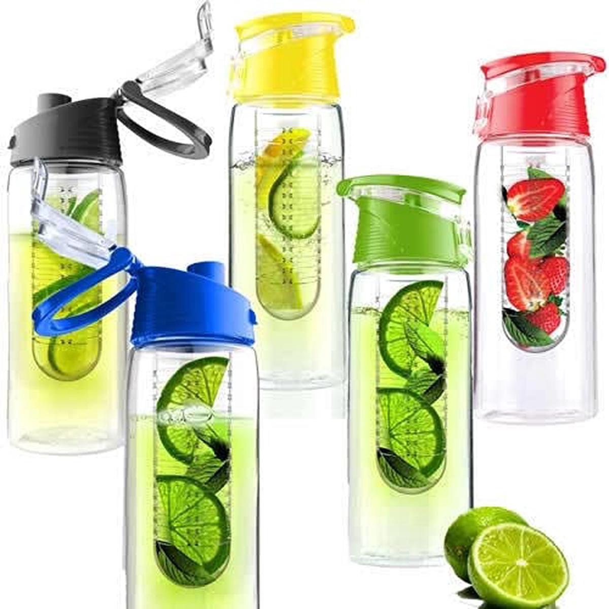 Vistashops Fruit Infuser Drink Bottle, 20 Ounces, BPA-Free, Ideal for Infusing Flavors