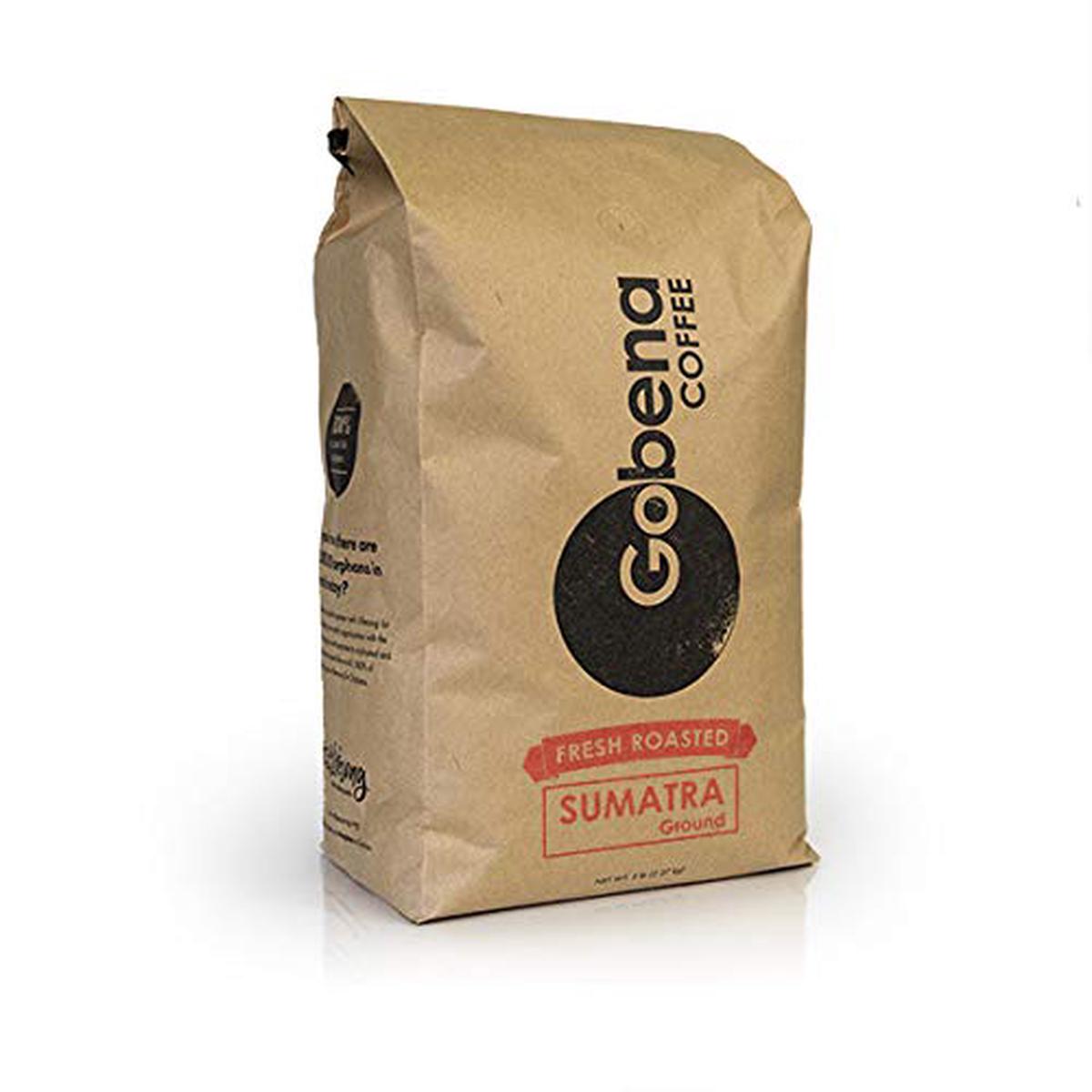 5lb Sumatra Mandheling Grade 1 Ground Fresh Roasted, Dark Roast, 100% Arabica Specialty Coffee, 80 ounces, 5 pounds, Bulk Coffee