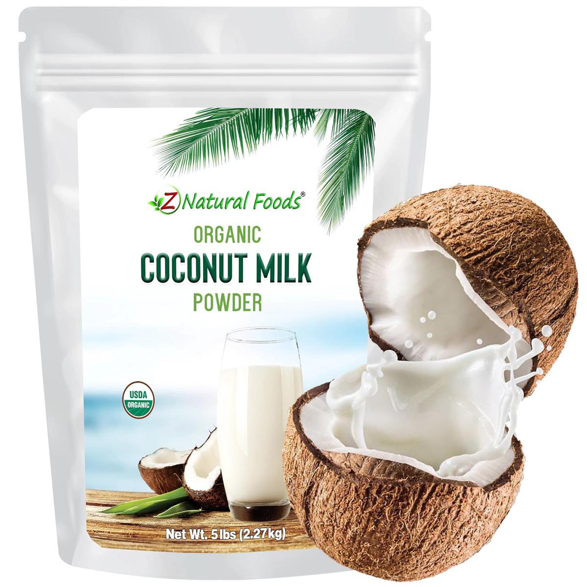 Z Natural Foods Organic Coconut Milk Powder - Dairy Alternative - Vegan, Gluten Free - 5 lb