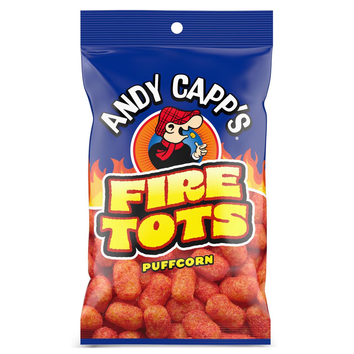 Andy Capps Fire Tots, Puffcorn Snack, 1.5 oz.