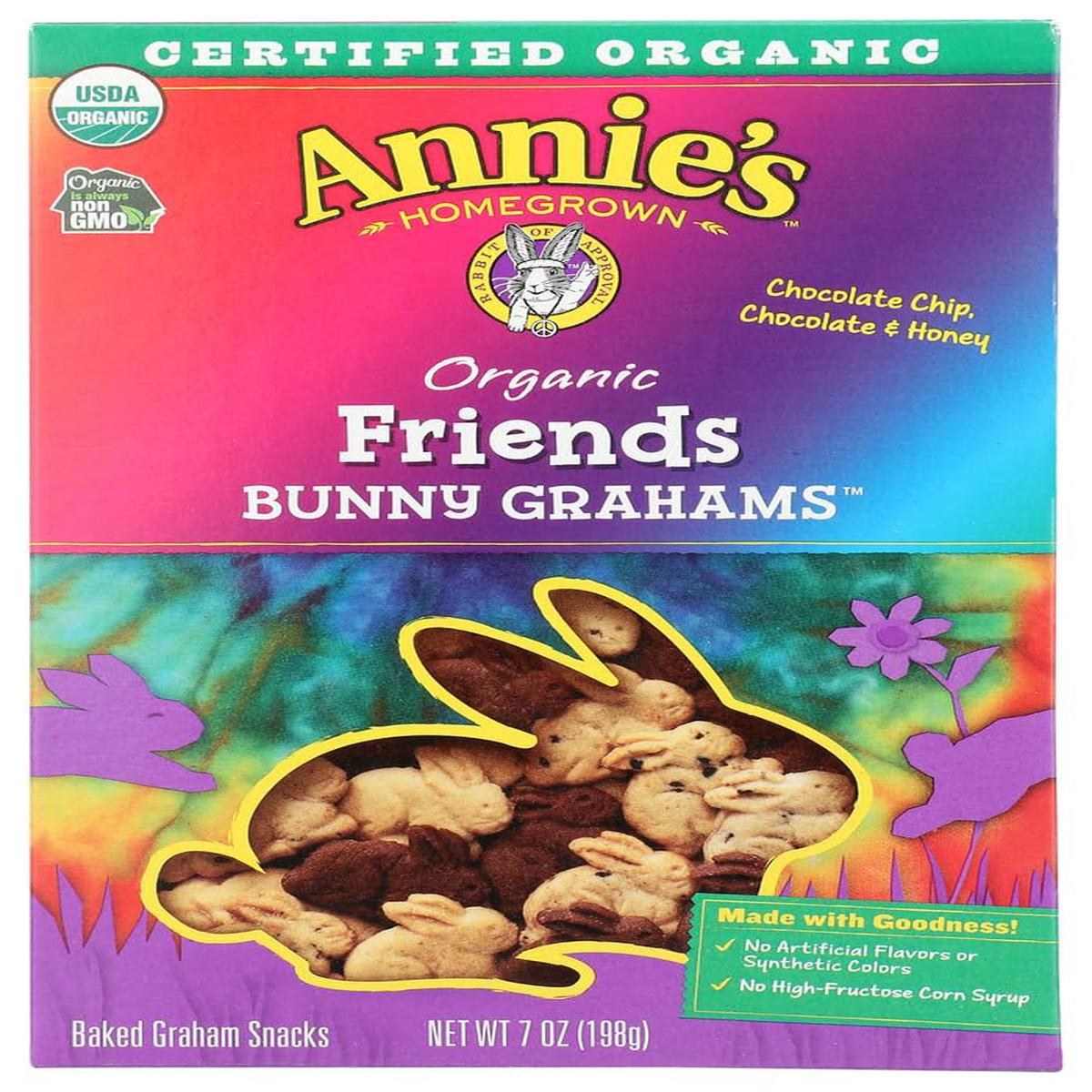 Annies Organic Friends Bunny Grahams 7Oz, Pack Of 1
