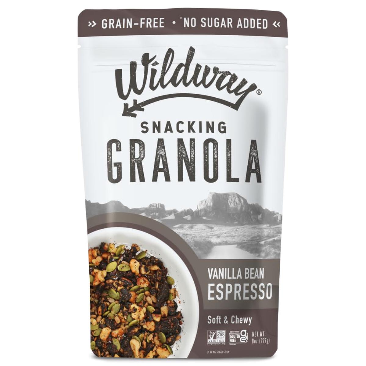 Wildway Keto Granola, Vanilla Bean Espresso, Grain-Free, Vegan, Low Carb, 8oz, Pack of 6