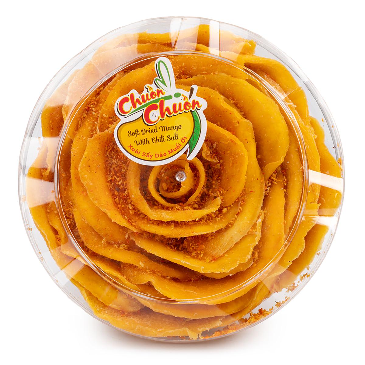 79C's Farm Soft Dried Mango with Chili Salt, 17.63 oz, Sweet & Spicy Vietnamese Snack
