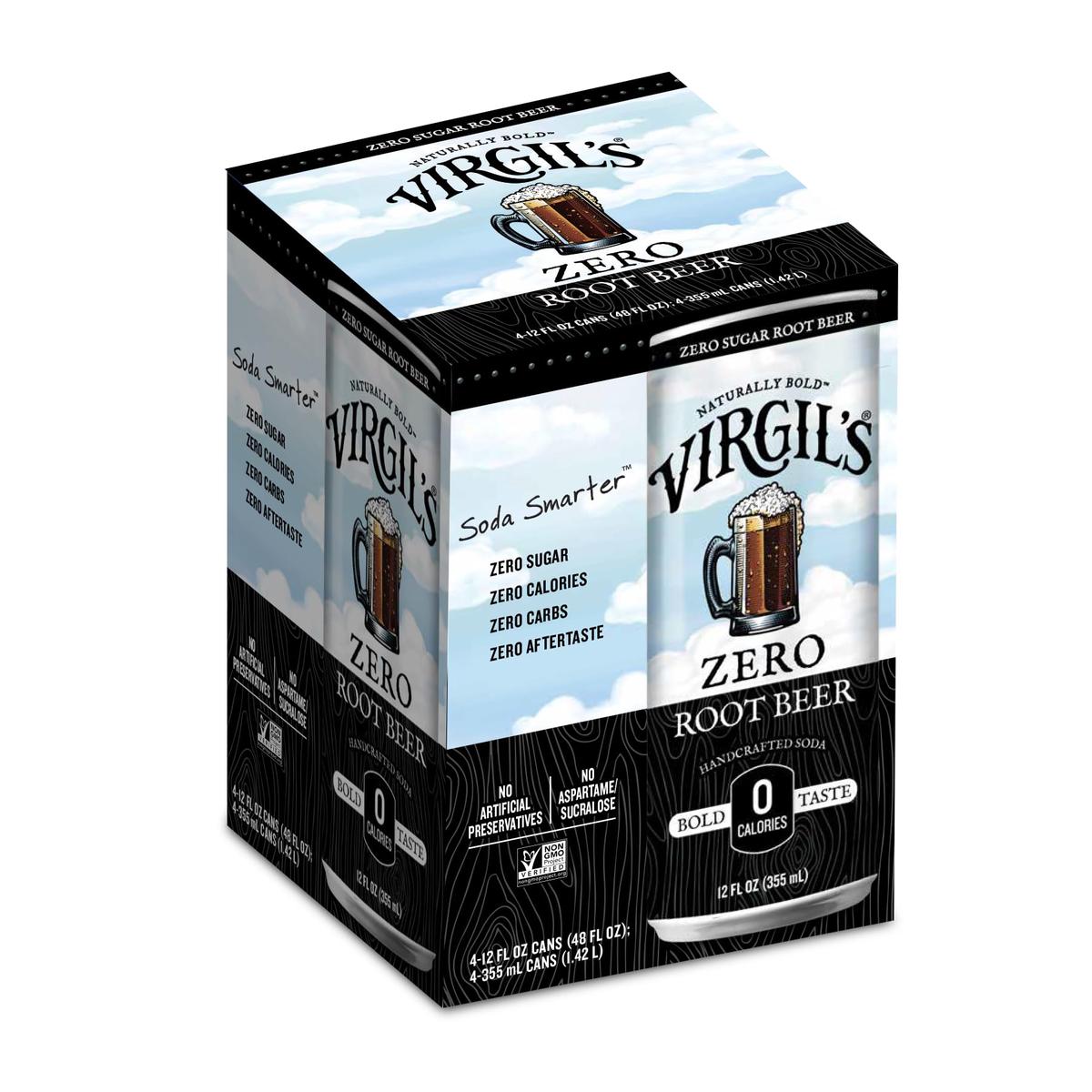 Virgils Zero Sugar Root malt-inspired  4 Pack  Cans